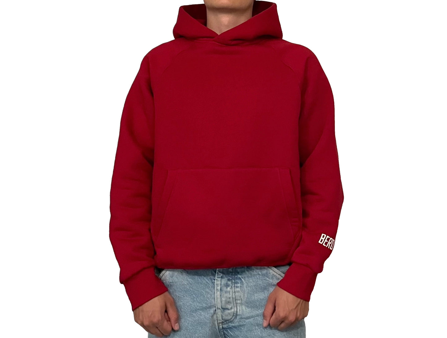 red hoodie